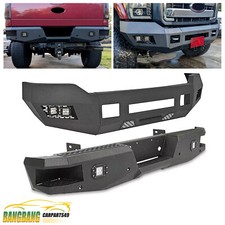 For 2011-16 Ford F250 Heavy Duty Front Rear Bumper Wfog Lights Sensor Holes