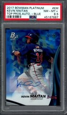 KEVIN MAITAN 2017 Bowman Platinum Blue Top Propsects Auto /20 PSA 8.5 NM-MT+
