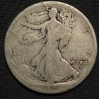 1916 **D** WALKING  LIBERTY  SILVER  HALF DOLLAR **NICE**   FREE SHIPPING  X4713