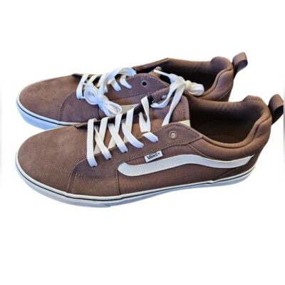 Mens Vans Filmore Suede Canvas Deep Taupe Shoes Size 13 NEW 