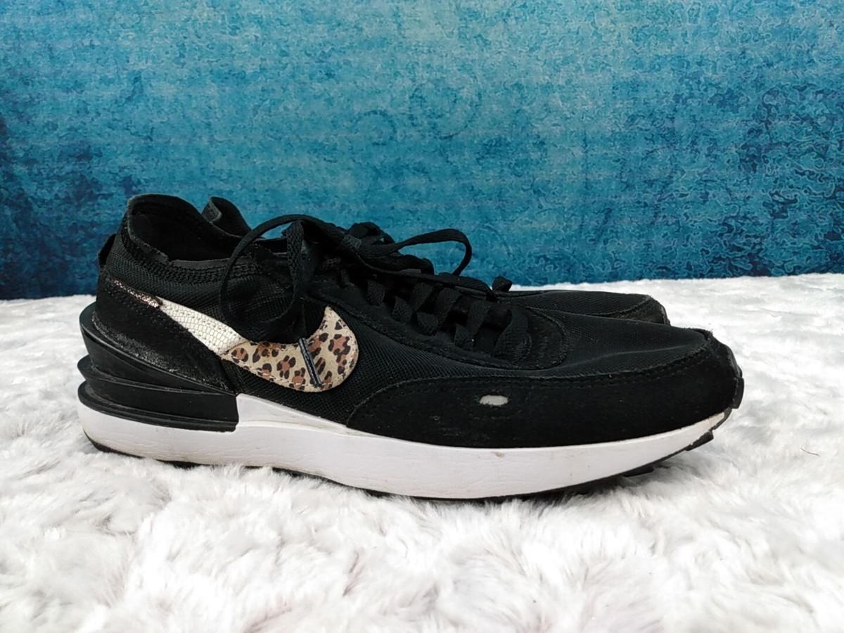 Size Nike Waffle One Black Leopard W for sale online