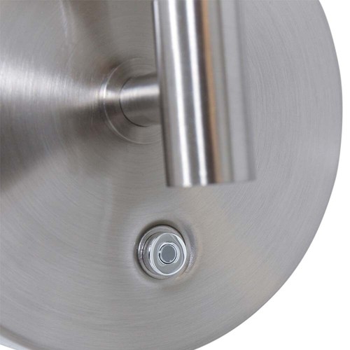 Wandlampe Wandleuchte Leselampe verstellbar LED Schlafzimmerlampe silber L 53 cm - Bild 11 von 12
