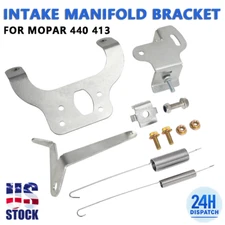 US Intake Manifold Throttle Cable Bracket Mount Kit For Mopar 440 413 Big-Block