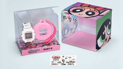 CASIO BABY-G+PLUS THE POWERPUFF GIRLS Collaboration BGD-10KPP-7JR