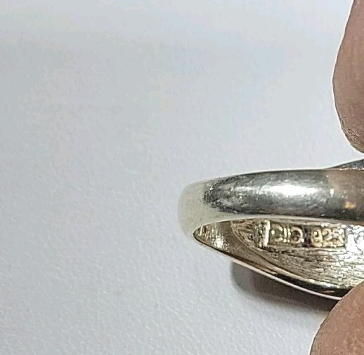 925 Sterling Silver Dome Ring - image 8