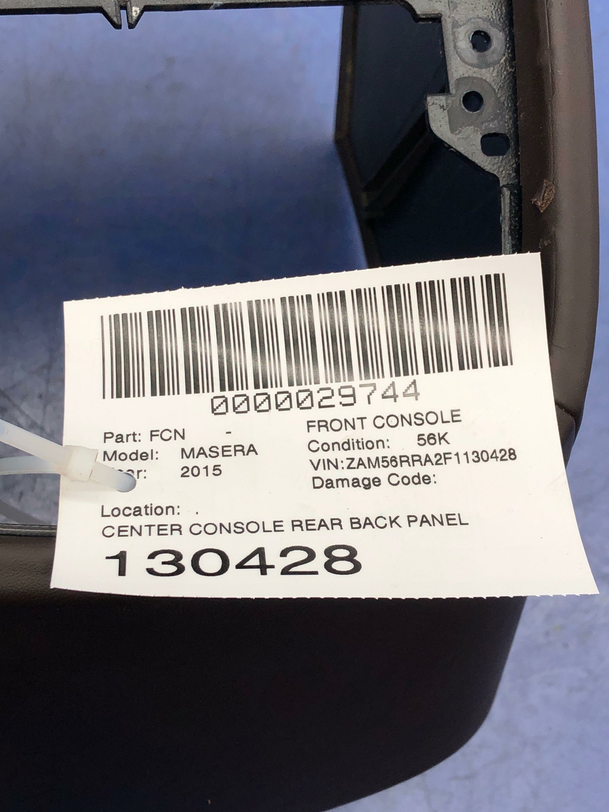 Maserati Quattroporte 2014-2020 Front Center console trim panel