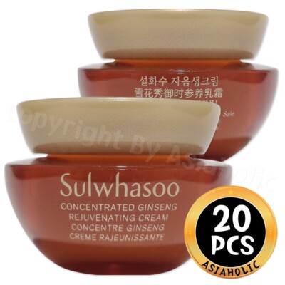 Sulwhasoo Concentrated Ginseng Rejuvenating Cream 5ml x 20pcs (100ml) Sample New