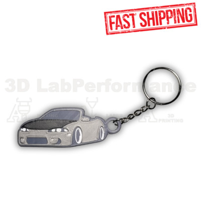 Gray Keychain for Mitsubishi Eclipse 2G Spyder   Hoob Black Design