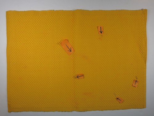 Juego de 12 manteles tejidos para cesta de algodón amarillo dos tamaños más 11 servilletas - Imagen 13 de 21