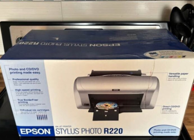 Epson Stylus Photo R220 Digital Photo Inkjet Printer - BRAND NEW