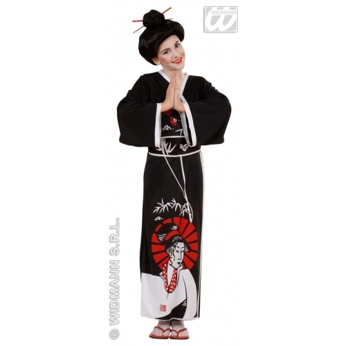 CARNEVALE COSTUME VESTITO GEISHA GIAPPONESINA BAMBINA 5/7 ANNI | eBay