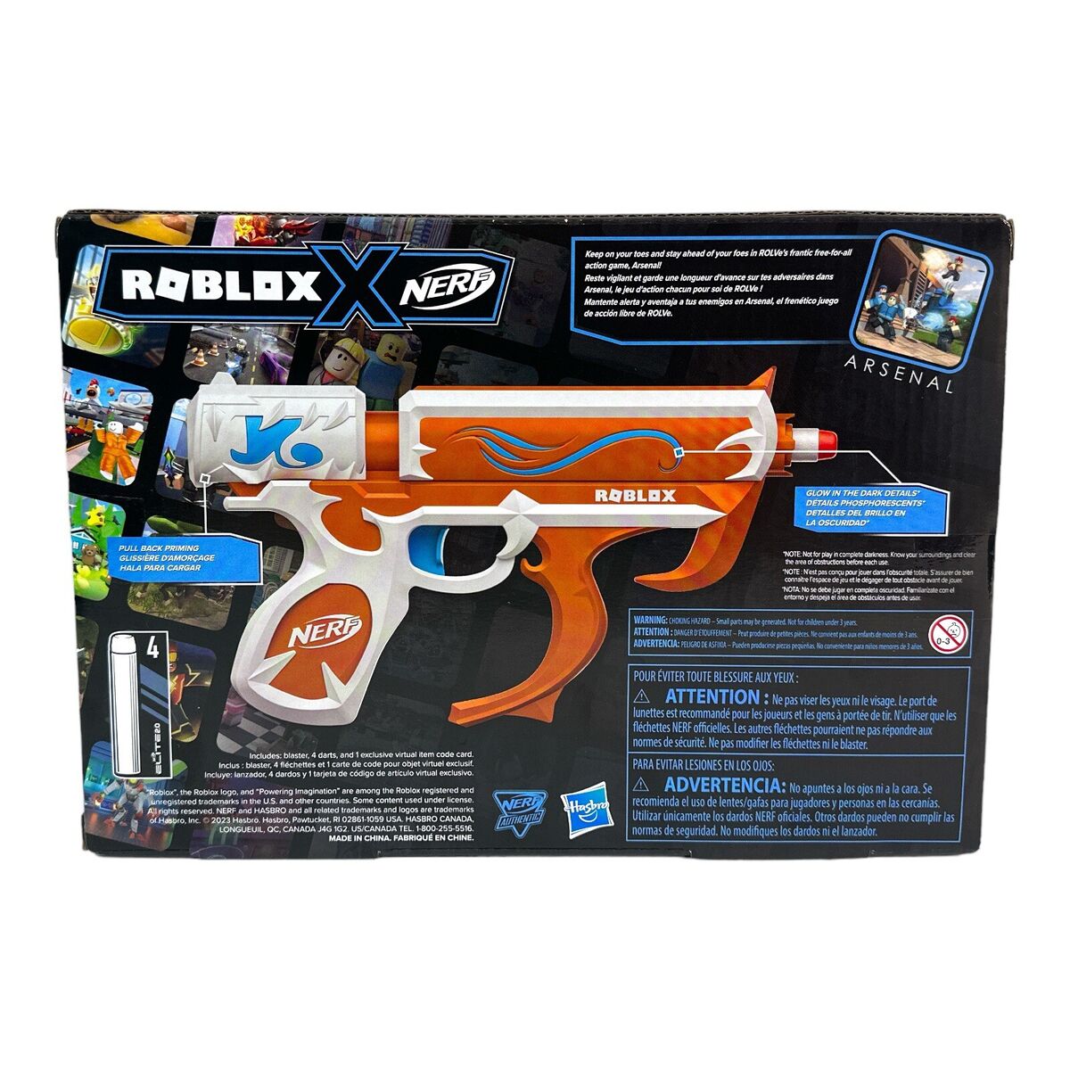 Nerf ROBLOX Arsenal Soul Catalyst Dart Blaster & Virtual Item Code