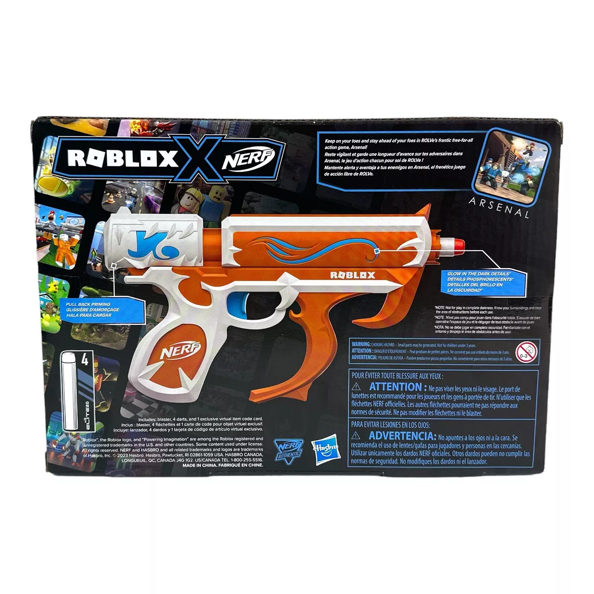 Lançador Nerf Roblox Arsenal Soul Catalyst F6763 - Hasbro em