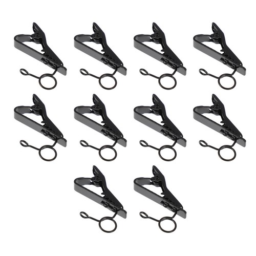 10PCS Mic Holder Clip Wireless Lavalier Microphone Tie Clip Lapel Mic Clip