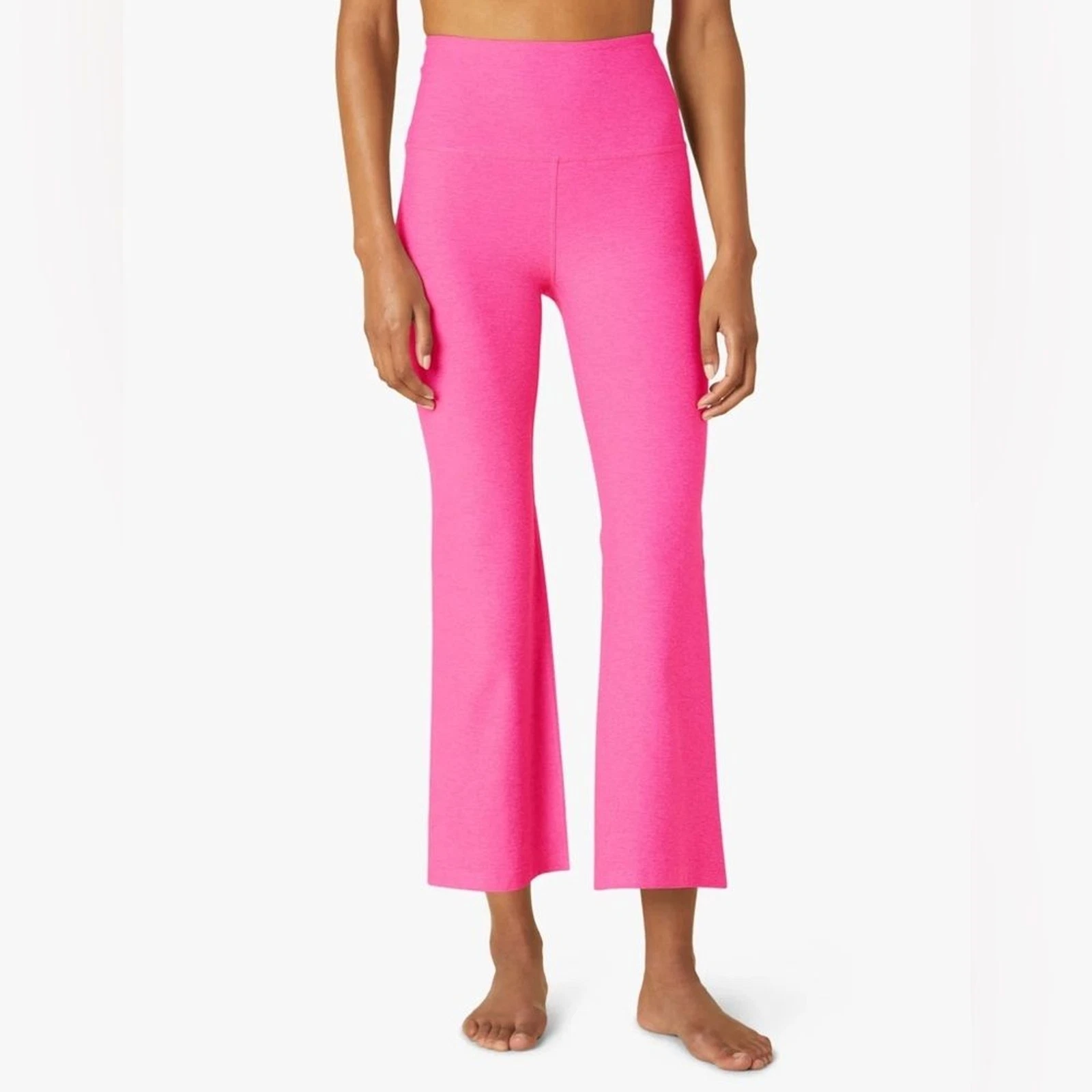 beyond-yoga bright spacedye retro cropped flare pants