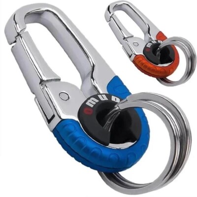 2 Stk Schlüsselanhänger Karabinerhaken Geschenk Auto Keychain Schlüsselring Clip