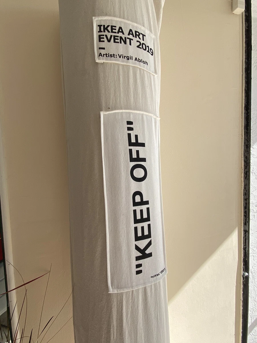 IKEA x Virgil Abloh KEEP OFF Rug Grey White IKEA ART EVENT 2019 Brand New Sealed