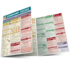 Chemistry Equations and Answers: Quick Study Refence Guide Tri-Fold Laminated