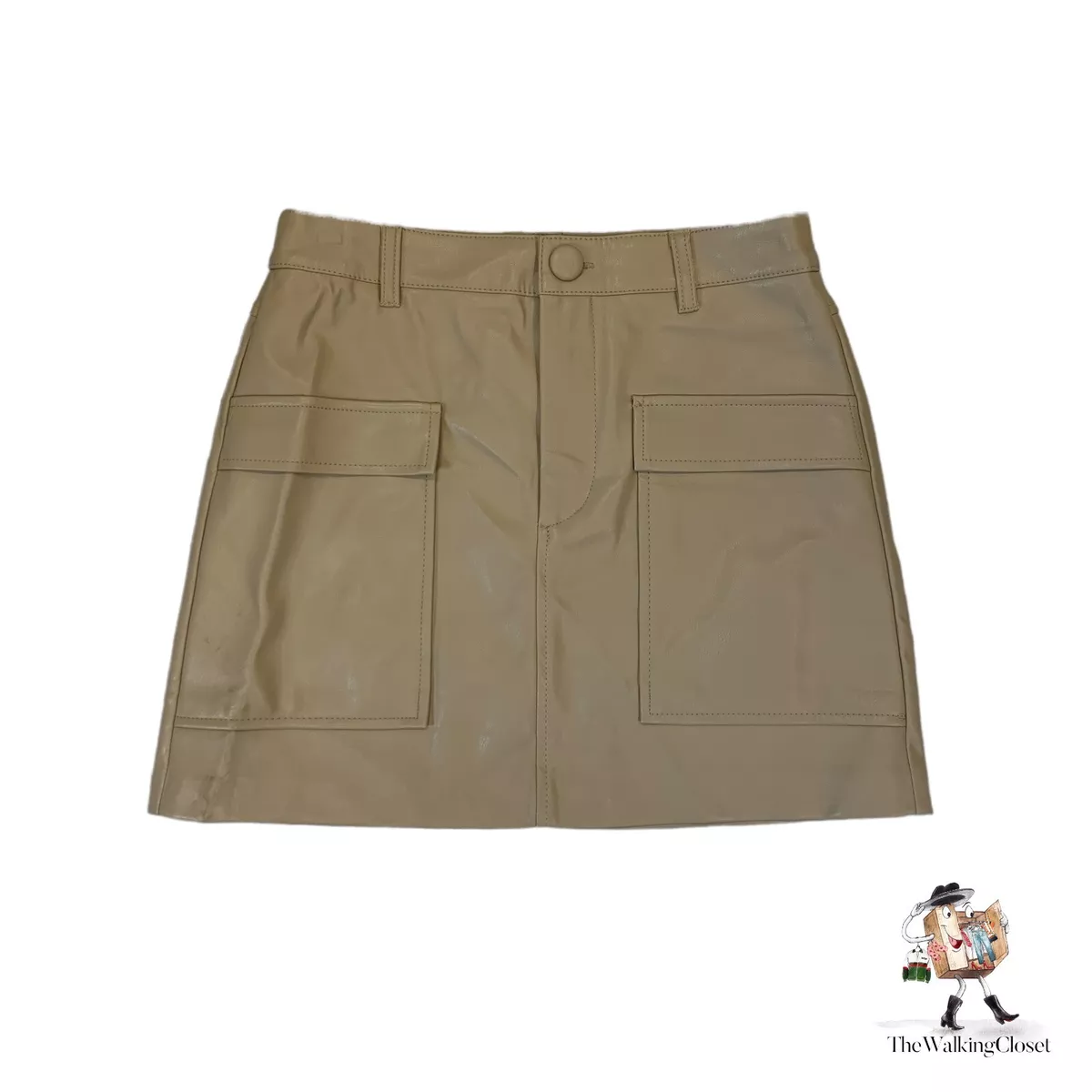 Tan skirt top with pockets