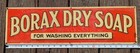 Original Tin Tacker Borax Dry Soap For Washing Everything Sign General Store