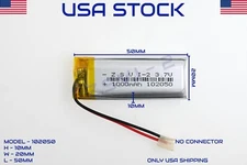 3.7V 1000mAh 102050 Lithium Polymer LiPo Rechargeable Battery (USA STOCK)