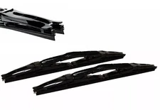 22" Inch Black Double Dual Blade Universal Windshield Wiper 2PC Set All Season