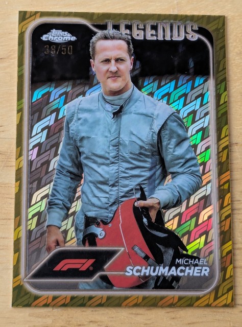 2024 Topps Chrome Logofractor 197 Legends MICHAEL SCHUMACHER Gold /50 Ferrari