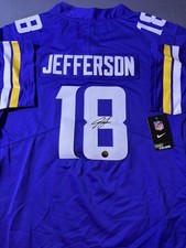 Signed Minnesota Vikings Justin Jefferson Autographed Jersey w/COA Sticker