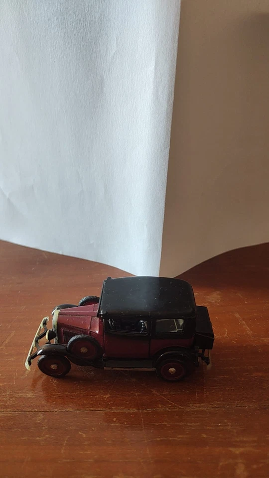 Modellino RIO FIAT BALILLA 1932 - Bordeaux e nero in ottime condizioni - Immagine 3 di 4