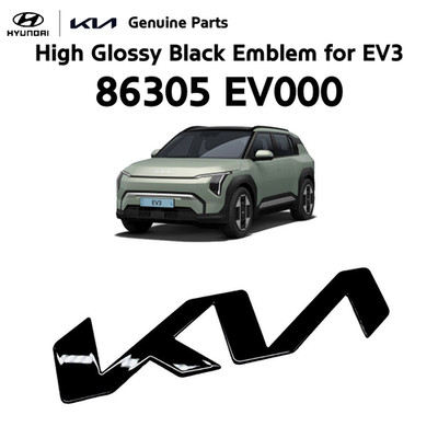 OEM Vorne Hinten EV3 GT Line KIA Hochglanz Schwarz Logo Emblem für Kia EV3...