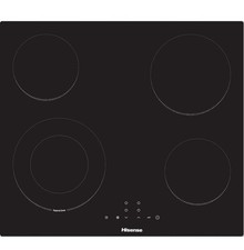 Image of Hisense E6422SC 59cm 4 Burners Ceramic Hob Touch Control Black