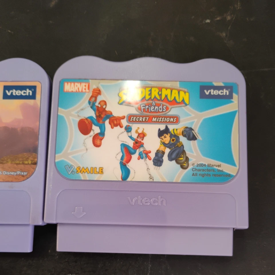 Vtech V Smile Cartridge Games Cars and Spiderman & Friends - Image 3 of 3