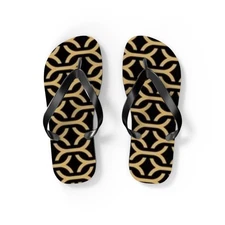 Brown Monogram Flip Flops, Sandals Slides, Summer Footwear, Brand New