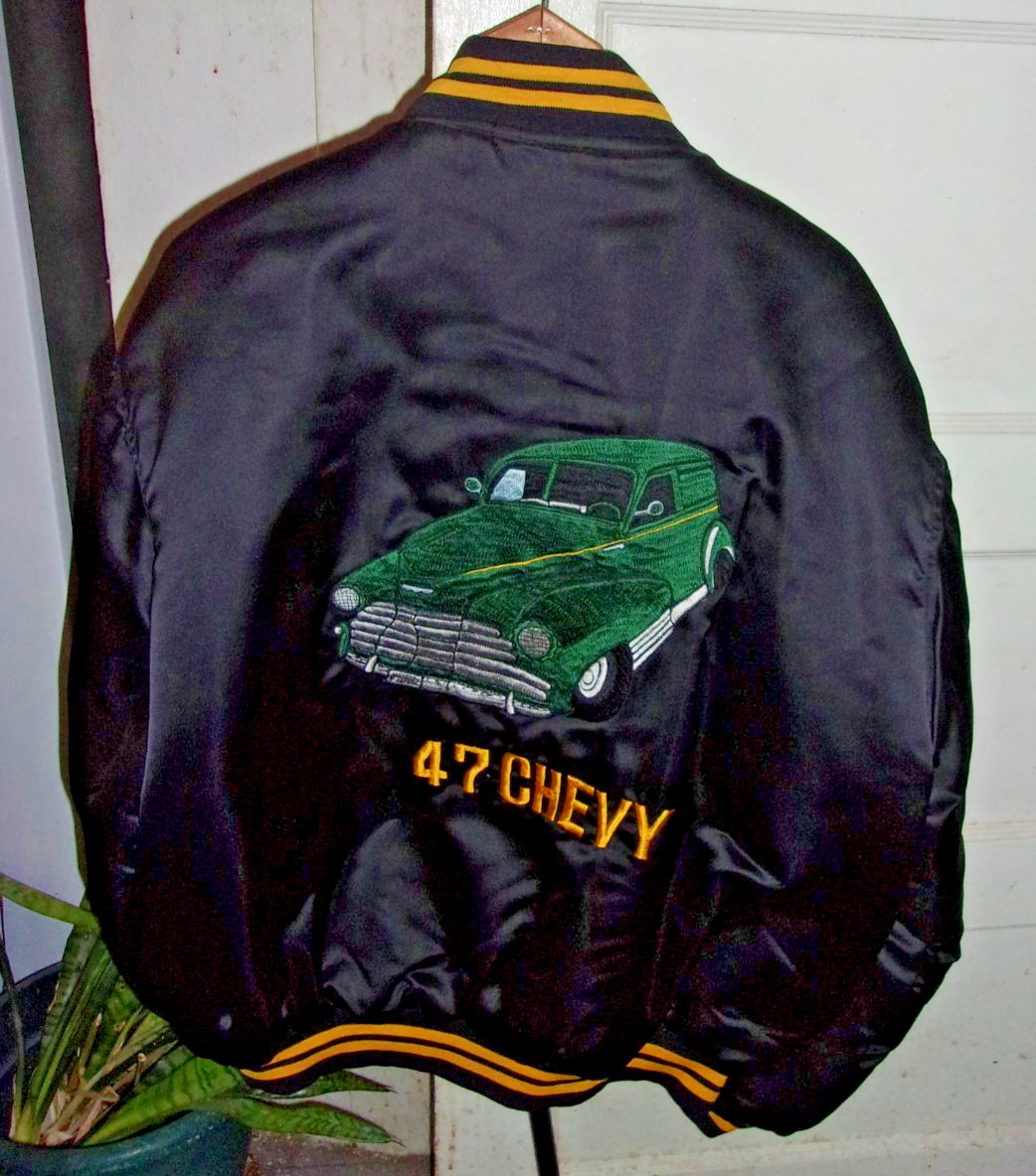 Varsity  Jacket 47 Chevy Sedan Delivery Hand Embroidered