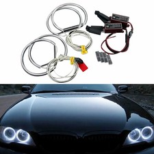 Led Xenon White Headlight Smd Angel Eyes Halo Rings For Bmw E39 E46 3 5 Series