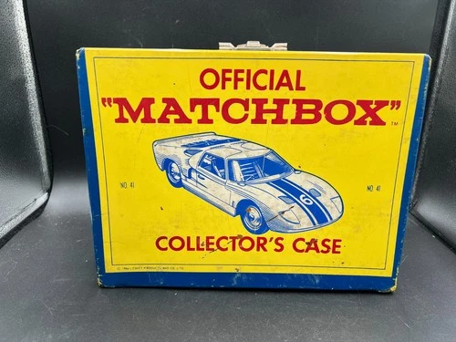 Matchbox 1966 Lesney Official Collector's Case Blue & Yellow England No Handle!