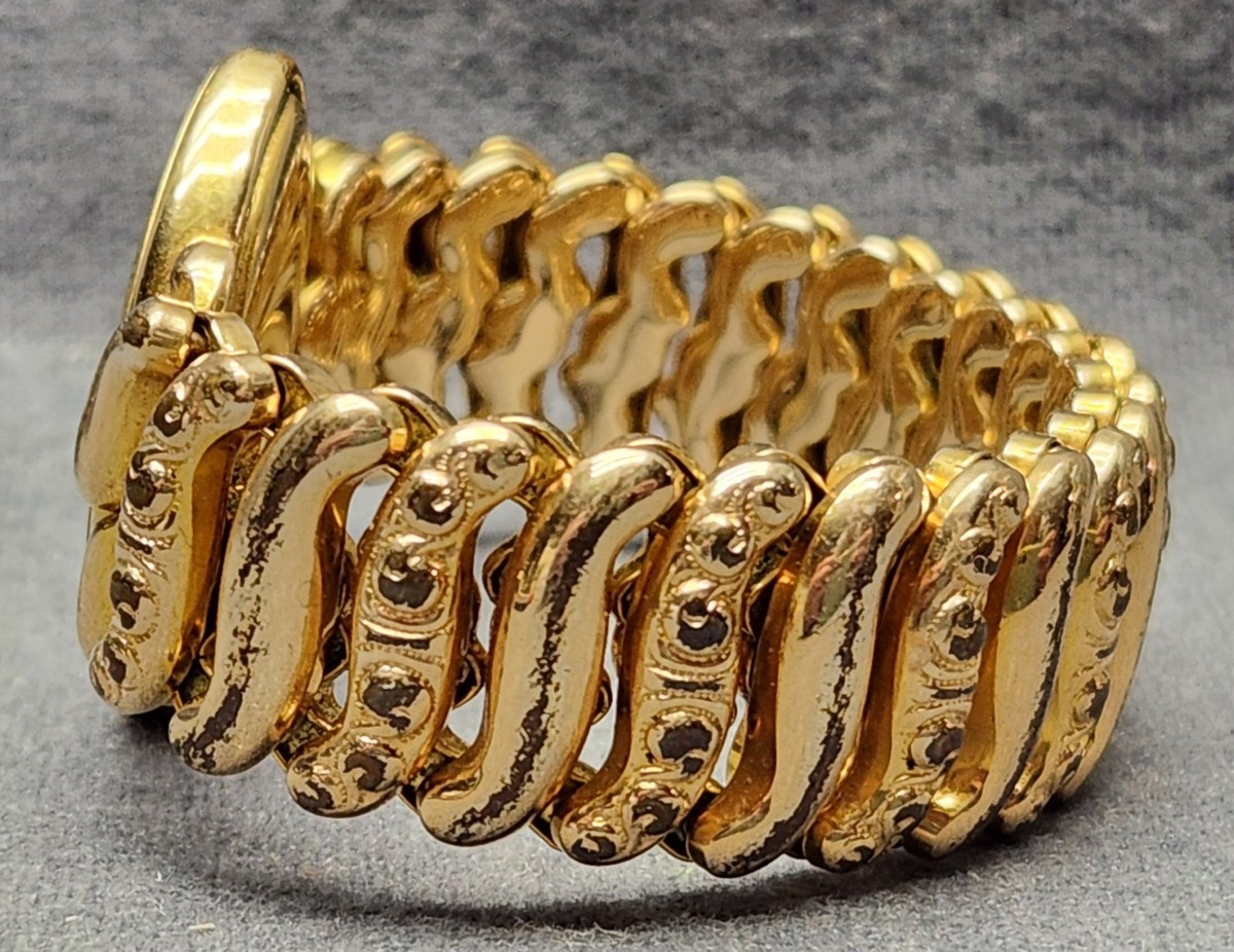 Pitman & Keeler American Queen Sweetheart Expandable Bracelet Vintage Rare Shape View 6