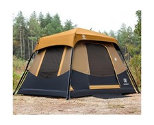 EVER ADVANCED 4 Person Blackout Camping Tent, 60s Easy Setup Instant Cabin Te...