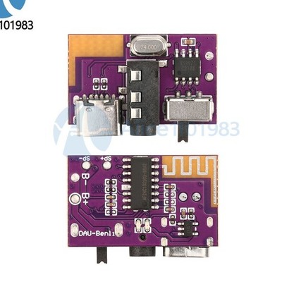 DC3.5V-5V 10W Type-C   Mono Audio Amplifier Decoder Board TWS 3.5mm   *pt