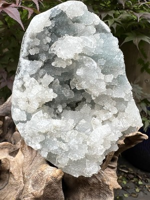 Apophyllit & Chalcedon funkelnder spitzer Kristall Cluster 419g 53 Gemmy