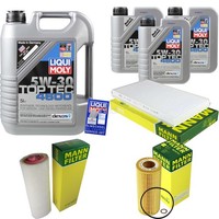 Mann Inspektionspaket 8L Liqui Moly Top Tec 5W-30 FüR BMW 5Er Touring E61 525D