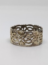 NF Sterling Silver 925 Filigree Textured Band Ring Size 9
