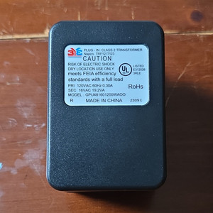 Napco TRF12/T123 Class 2 Plug-In Step-Down Transformer 120VAC to 16VAC 1.2A