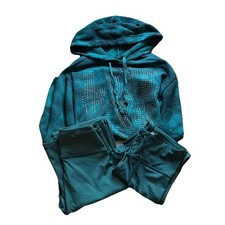 Victoria  s Secret PINK Hoodie  Leggings Set  Emerald Green XS/S  Bling Logo