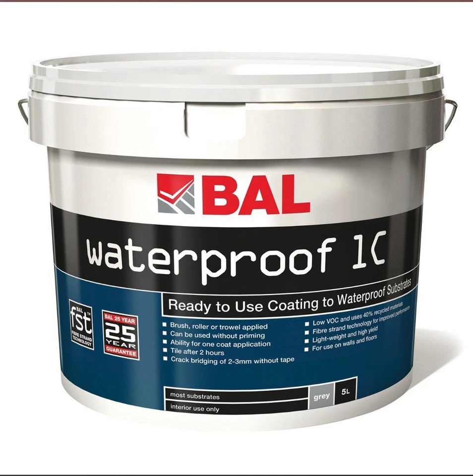 BAL Waterproof 1C Tanking Kit Incl Bal Primer 1C , BAL Self-Adhesive Scrim Tape - Image 3 of 3
