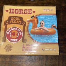 Horse Pool Float Inflates Up To 3 Feet