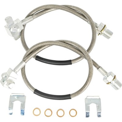 2X Front Stainless Steel Brake Lines Fit Rough Country Pickup Truck SUV