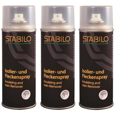 3x Isolierspray Fleckenspray Fleckendecker Abdeckspray hochdeckend weiß 400ml