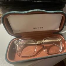 Gucci Designer Clear Square Full Rim Plastic ...