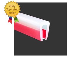 Clear Rubber Edge Trim, Self-Adhesive Transparent Edge Protector for Sheet Metal